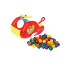 Helicoptero inflable con pelotas