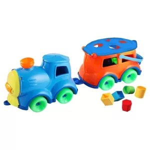 Locomotora + vagon didactico arrastre y encastre DURAVIT