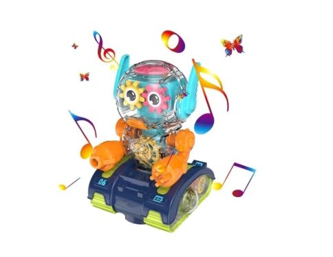 Robot musical con movimiento. gear-gear