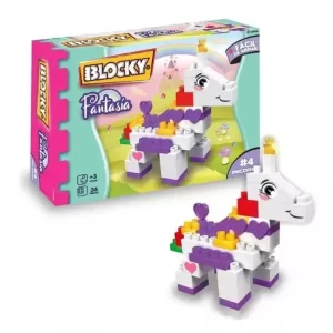 Kit De Construcción Blocky 36 Piezas Mini Unicornio Fantasía