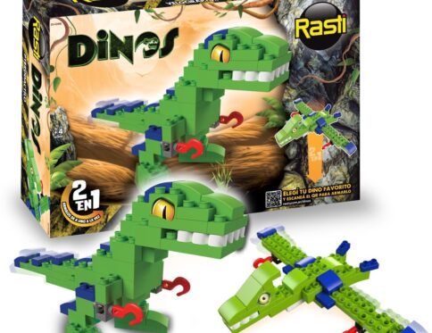 Bloques Para Armar Rasti Dinos 2 En 1 – 72 Piezas