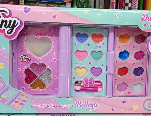 Set De Maquillaje Infantil De Tiny Diario Magico Con Glitter