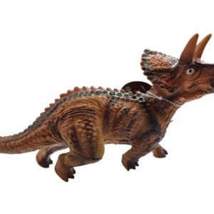 Triceratop dinosaurio de goma soft 40cm