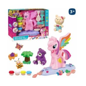 Set De Masas Infantil Unicornio Magic Pony Plasti Kids