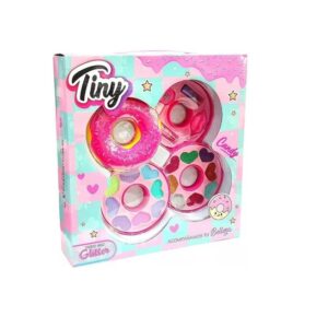 Set De Maquillaje Infantil Tiny Candy Donuts Con Glitter