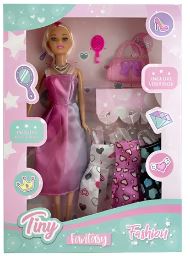 Muñeca Tiny Con 3 Vestidos Y Accesorios Fashion Fantasy