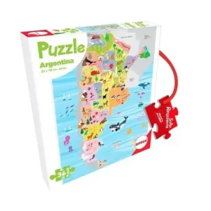 Puzzle Mapa Argentina Por 36 Piezas Antex