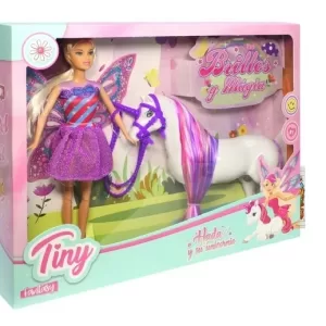 Muñeca Tiny Hada Y Unicornio Brillos Y Magia Cod 53902