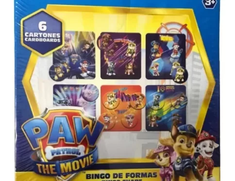 BINGO DE FORMAS PAW PATROL