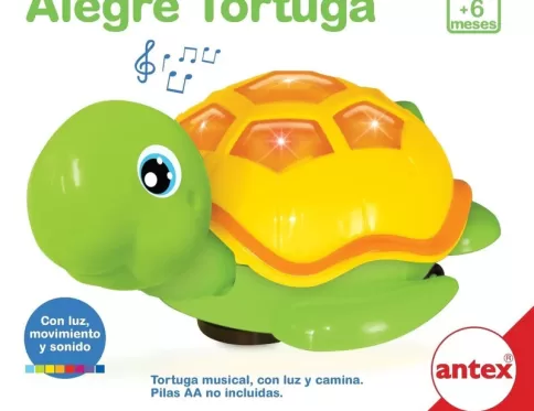 ALEGRE TORTUGA MUSICAL LUZ, MOVIMIENTO, SONIDO ANTEX