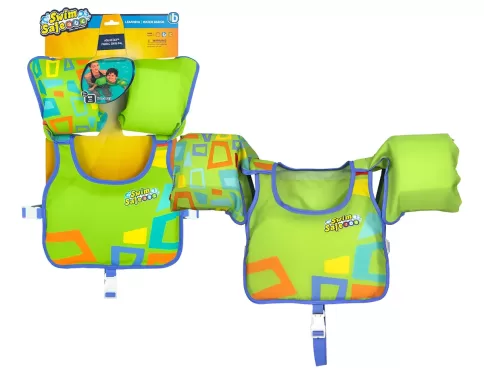 CHALECO DE TELA CON BRACITOS BESTWAY SALVAVIDAS