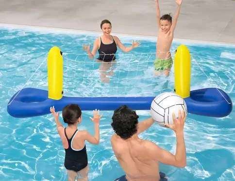 RED DE VOLEY INFLABLE MAS PELOTA PARA LA PILETA BESTWAY