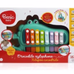 Xilófono y Piano Benic Baby con Forma de Cocodrilo Verde